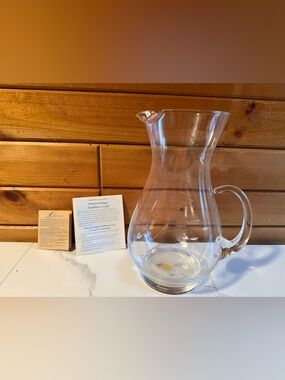 Princess House Glass Etched Pitcher